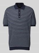 Regular fit poloshirt met ribboorden