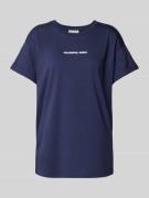 T-shirt met labelprint