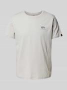 T-shirt met labelprint