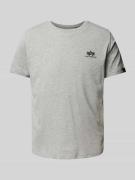 T-shirt met labelprint