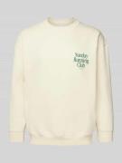 Sweatshirt met ribboorden