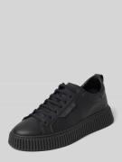 Sneakers van leer met labeldetail, model 'HOPPER'