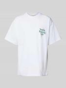 T-shirt met labelprint