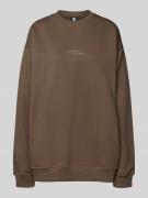 Oversized sweatshirt met labelprint