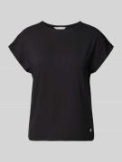 T-shirt met logo-applicatie, model 'Sa44lly'