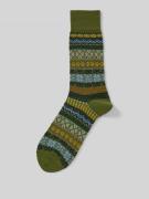 Sokken van scheerwolmix, model 'Country Fair Isle'
