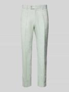Regular fit stoffen broek met ceintuurlussen, model 'Paco'