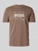 T-shirt met labelprint