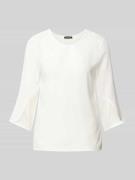 Regular fit blouseshirt met ronde hals en 3/4-mouwen