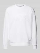 Regular fit sweatshirt van puur katoen