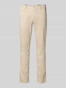 Regular fit chino met structuurmotief, model 'FABIO'