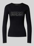 Gebreide pullover met labeldetail, model 'PARIS'