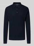 Slim fit gebreide pullover met polokraag van katoen