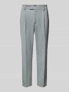 Stoffen broek met bandplooien, model 'Sando'