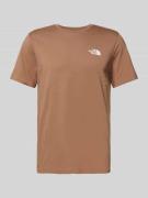 T-shirt met labelprint, model 'Simple dome'