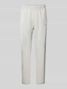 Baggy fit sweatpants met labeldetail
