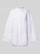 Overhemdblouse met blinde knoopsluiting, model 'SAPORE'