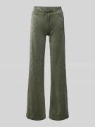 Flared sweatpants met tunnelkoord, model 'MONOGRAM LISA'