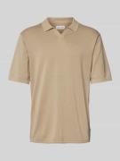 Poloshirt met V-hals, model 'ELEO'