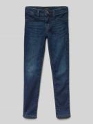 Slim fit jeans met steekzakken, model 'AUBRIE'