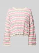 Relaxed fit gebreide pullover van katoenmix, model 'ASA'