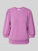 Sweatshirt met ribboorden, model 'TENNY'