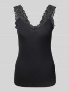 Slim fit tanktop in viscosemix, model 'ROSA'