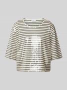 T-shirt met pailletten, model 'GARDONE'