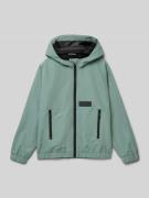 Regular fit jack met afneembare capuchon en contrastdetails