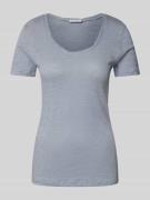 Shaped fit T-shirt van puur katoen