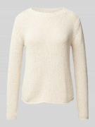 Regular fit gebreide pullover met rolzoom