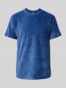 T-shirt met structuurmotief, model 'MADORI'