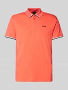 Regular fit poloshirt met labelprint, model 'Paddy Lux Heritage'