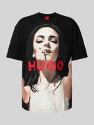 T-shirt met labelprint, model 'DUWEDIE'