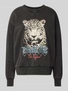Comfort fit sweatshirt van katoenmix, model 'LUCINDA'