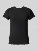 Slim fit T-shirt met viscose, model 'NICCA'
