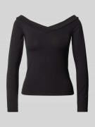 Regular fit shirt met lange mouwen met viscose, model 'MALIVA'