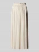 Uitlopende midirok in pure viscose, model 'VENEDIG'
