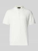 Regular fit poloshirt met structuurmotief, model 'FLAVI'