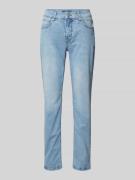 Regular fit jeans met blinde gulp, model 'Sue'