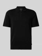 Regular fit poloshirt met labeldetail, model 'MILANO SPRING'