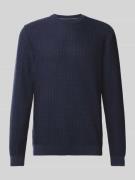 Gebreide pullover met structuurmotief, model 'TRAVIS'