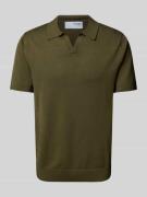 Poloshirt met V-hals, model 'TELLER'