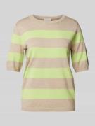 Gebreide pullover met 1/2-mouwen, model 'Mala'