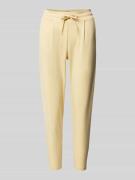 Slim fit bandplooibroek met verkort model, model 'KATE'