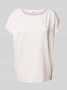 Relaxed fit T-shirt van viscosemix met extra brede schouders