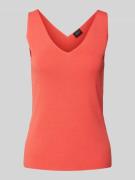 Slim fit top in een fijne viscosemix