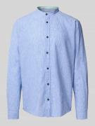 Regular fit vrijetijdsoverhemd van een mix van linnen en katoen