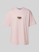 T-shirt met labelprint, model 'Nerperi'
