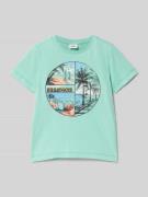 Regular fit T-shirt van puur katoen